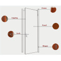 Portes internes en MDF / PVC pour la construction de maisons